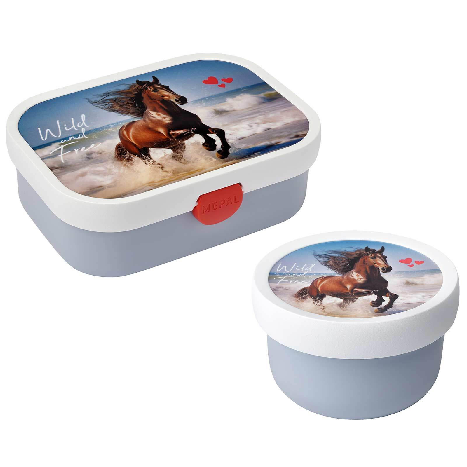 OBST- UND BENTOBOX WILD HORSE Campus bunt 300 & 750 ml - Multicolor, Kunststoff (1/1/1cm) - Mepal