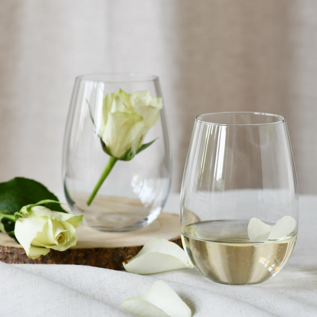WEISSWEINGLÄSER OHNE STIEL, 6er-Set, 550 ml - Transparent, Glas (0.5L) - Krosno Glass