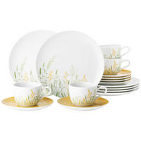 KAFFEESERVICE Liberty Meadow Grasses gelb 18er Set - Gelb, Keramik (24/18.1/43cm) - Seltmann Weiden
