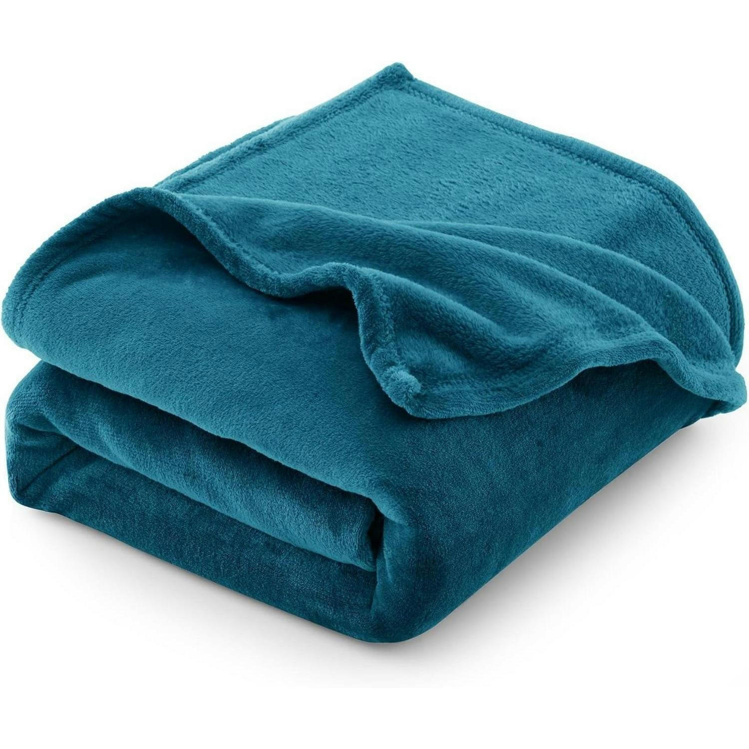 KUSCHELDECKE Flanell 130 x 150 cm Türkis - Türkis, Textil (130/150cm)