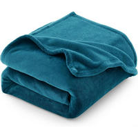 KUSCHELDECKE Flanell 130 x 150 cm Türkis - Türkis, Textil (130/150cm)