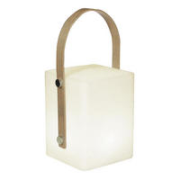 LED-LATERNE TIKY hellbraun - Hellbraun, Holz (12/12/27cm) - Lumisky
