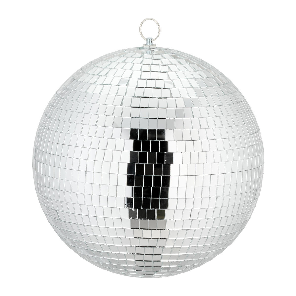 DISCOKUGEL - Silberfarben, Glas/Textil (25/29/25cm) - Relaxdays