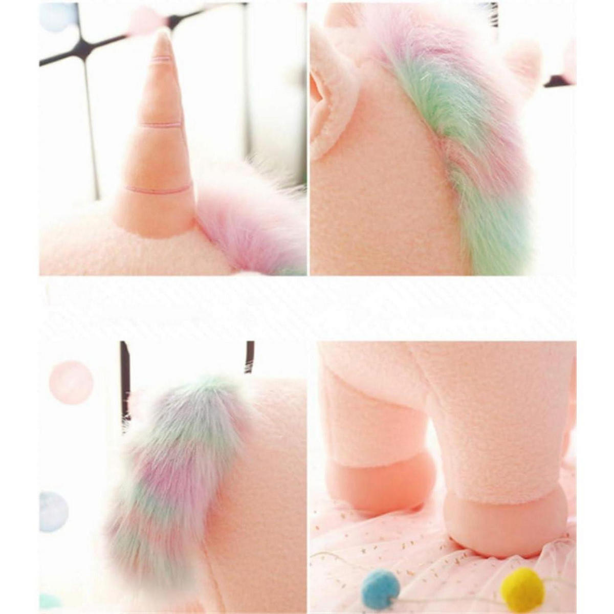 PLÜSCHTIER Einhorn Weiß 30 cm - Multicolor, Textil (15/30cm)