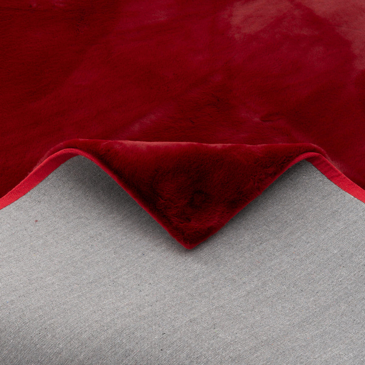 FELLTEPPICH LUXUS SUPER SOFT PLUSH - Rot, Textil (120/170cm) - Pergamon