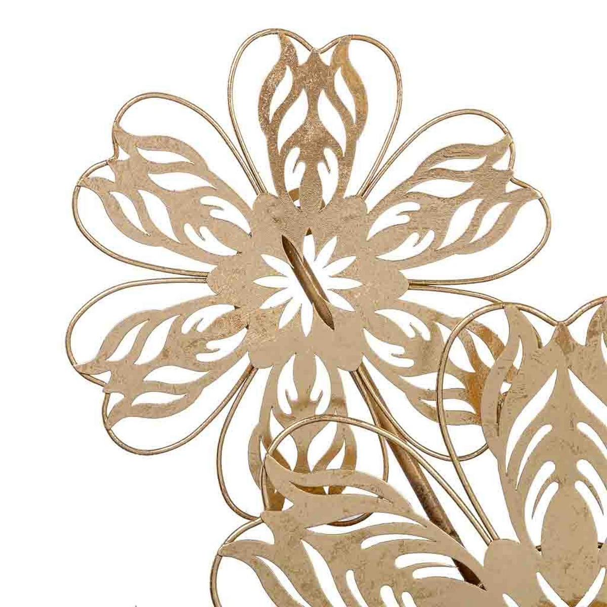 WANDDEKO-OBJEKT aus Metall, 92x50x7cm - Goldfarben, Metall (92.1/7/50.2cm) - Wanderlust