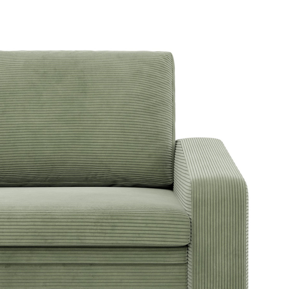 LOUNGESESSEL ORBIT, 80 CM, Cord - Grün - Grün, Textil (108/80/87cm)