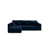 ECKSOFA mit Schlaffunktion MILO L Monolith 77 Links - Blau, Textil (280/175cm) - Bedante