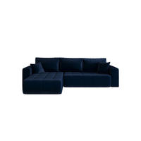 ECKSOFA mit Schlaffunktion MILO L Monolith 77 Links - Blau, Textil (280/175cm) - Bedante