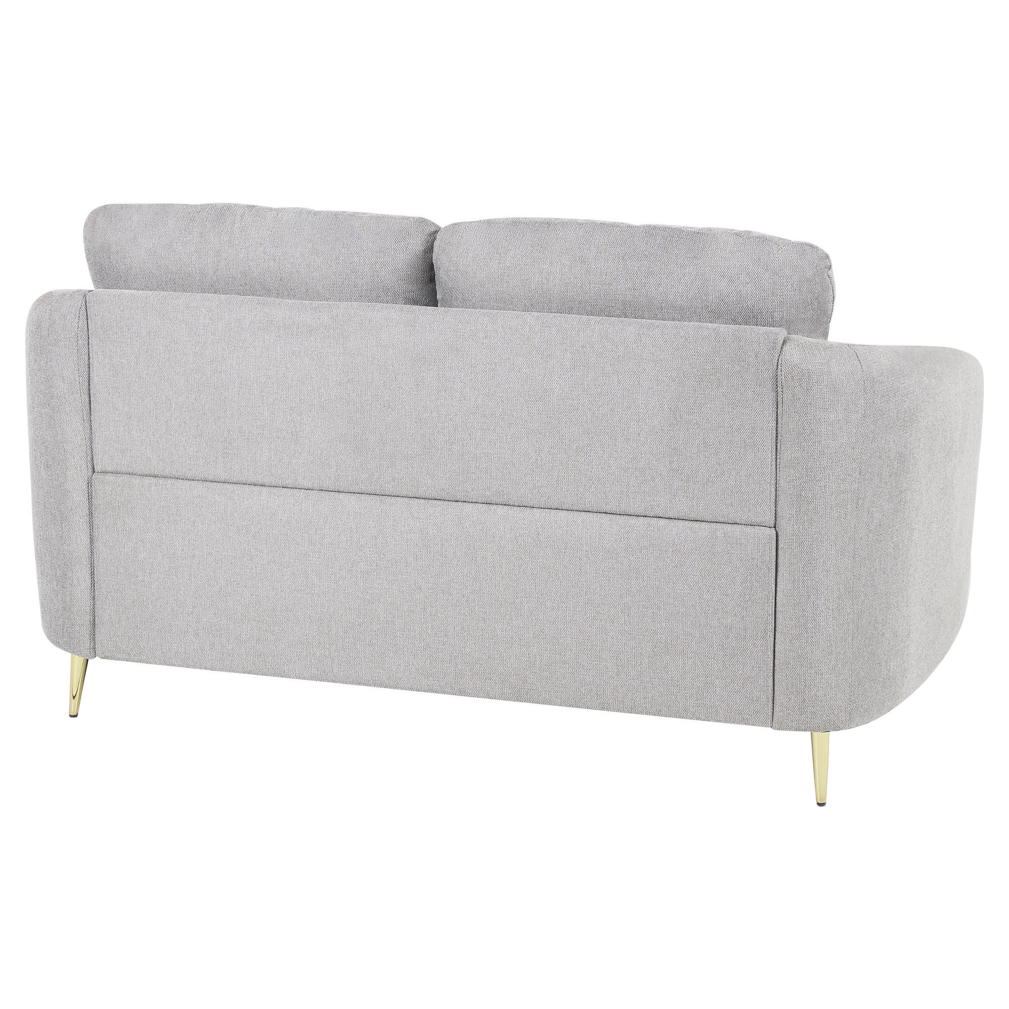 Beliani 2-Sitzer-Sofa Hellgrau 153x88x86 cm