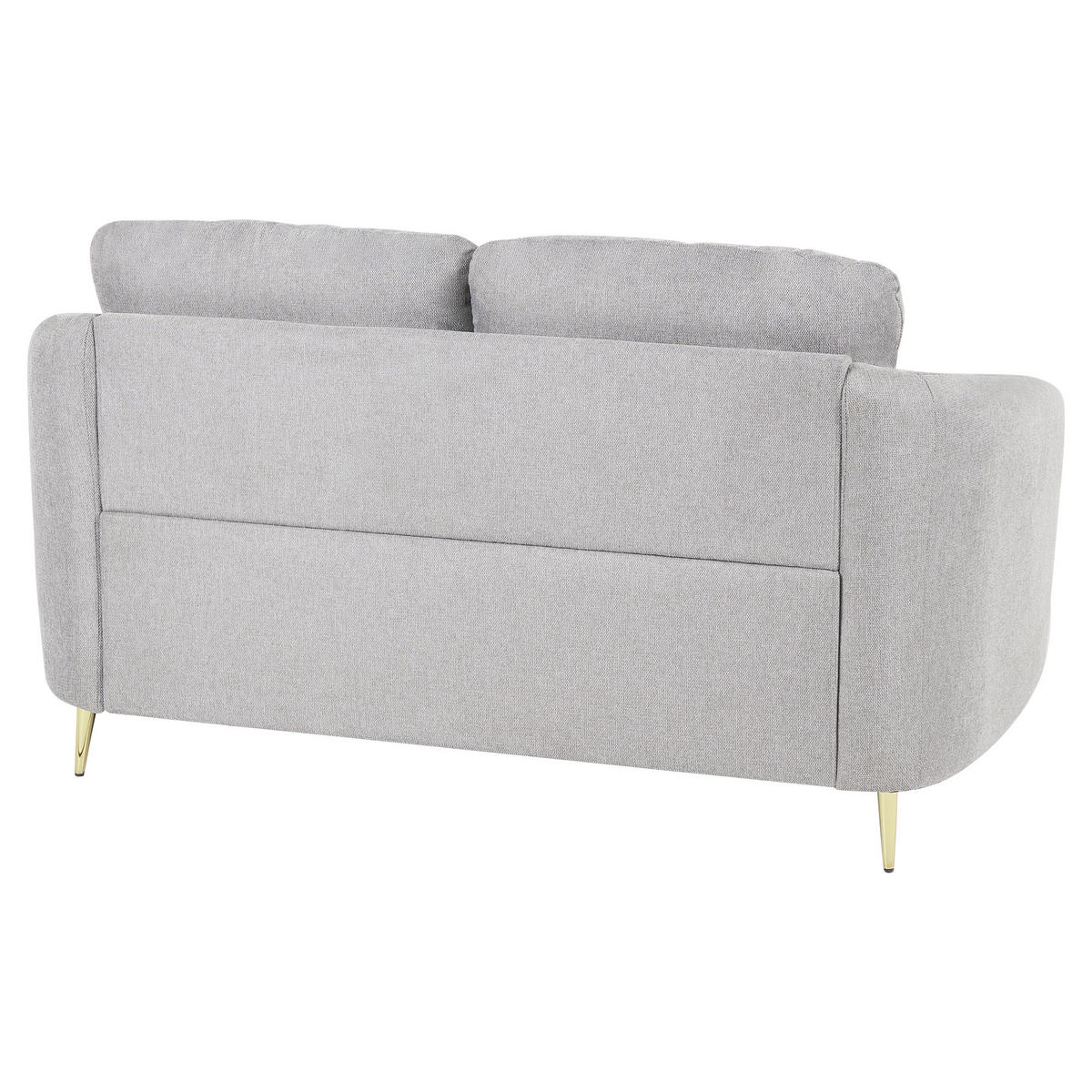 2-SITZER-SOFA Polsterbezug Hellgrau Trosa - Hellgrau, Textil (153/88/86cm) - Beliani