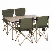 CAMPINGSET Grün - Grün, Metall (95/65/55cm) - MCW
