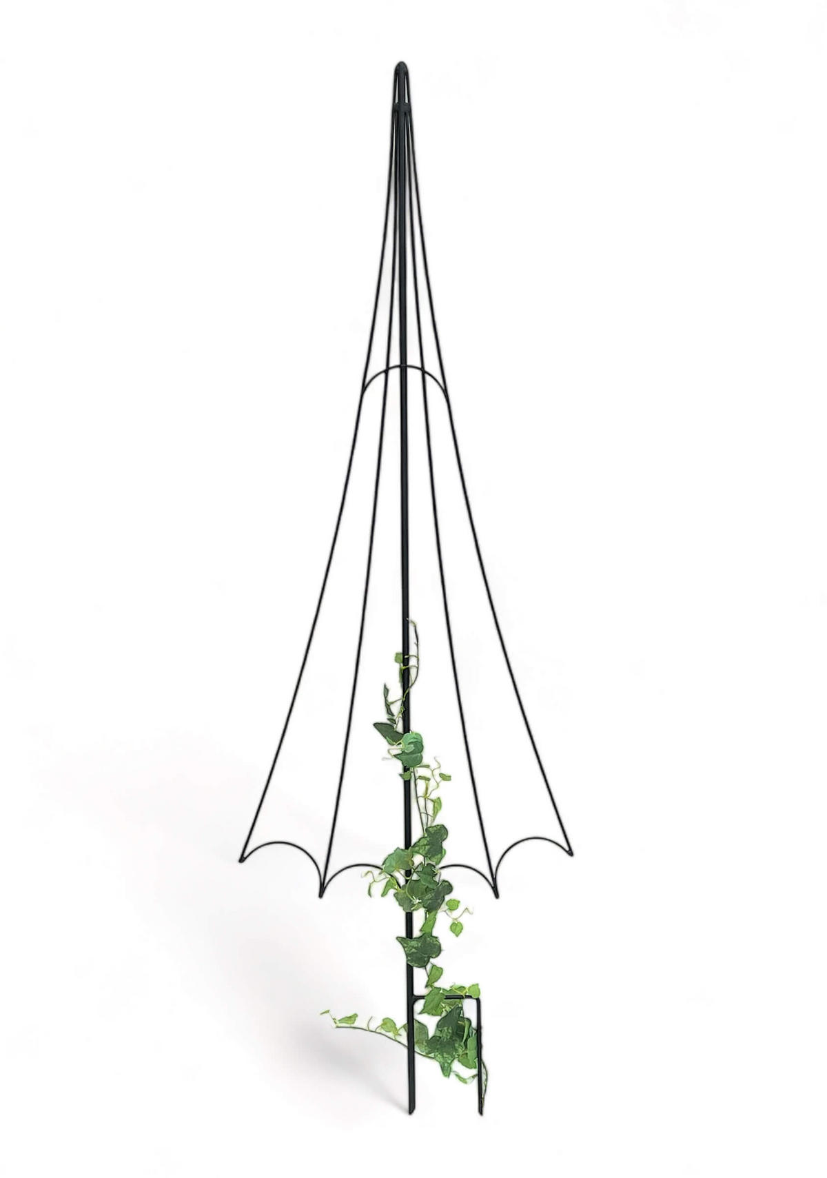 RANKHILFE Garten Metall Schwarz Regenschirm - Schwarz, Metall (48/147/0.6cm) - DanDiBo