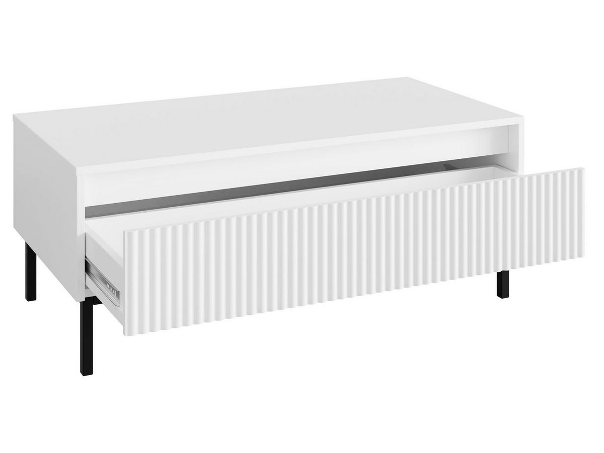 COUCHTISCH Ozmi 1SZ - Schwarz/Weiß, Holzwerkstoff/Metall (50/100/40cm) - MIRJAN24
