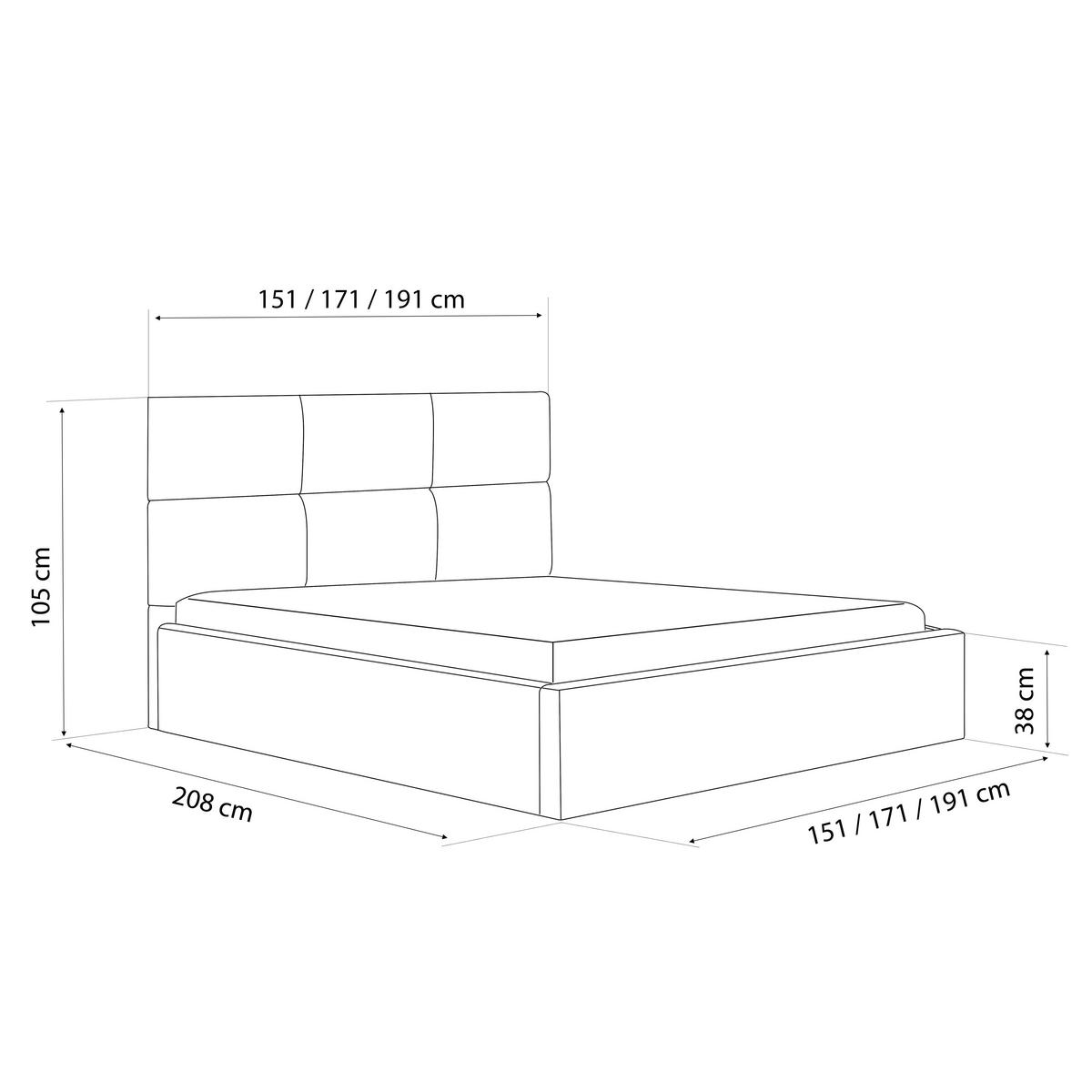 POLSTERBETT FORS 160/200 cm Bettkasten, Beige - Beige, Holzwerkstoff/Textil (160/200cm) - Idohome