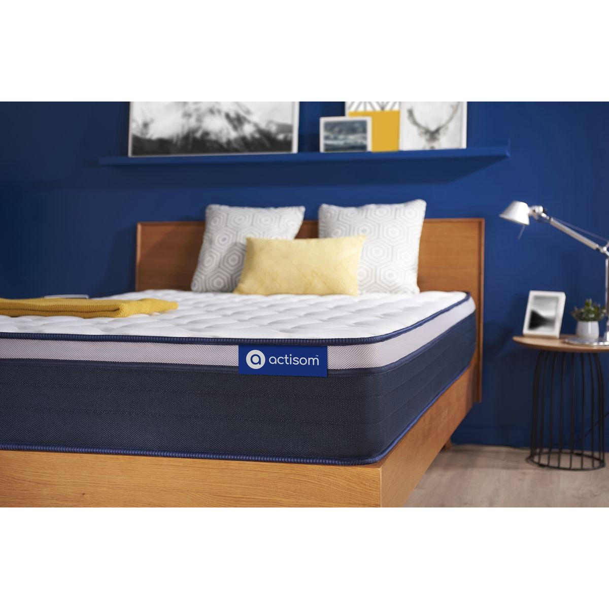 MATRATZE Actiflex max Taschenfederkern und Memory-Schaum 100 x 190 cm h3 - Weiß, Textil (100/190cm) - ACTISOM