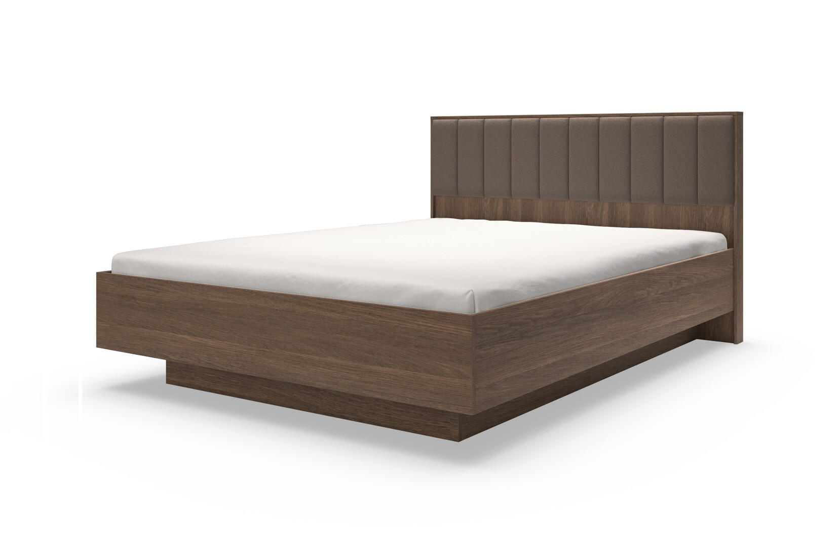 BETT mit Metallrahmen 160x200 Resta, Bettkasten, Eiche Dunin - Eichefarben, Holz/Metall (160/200cm) - Emporius