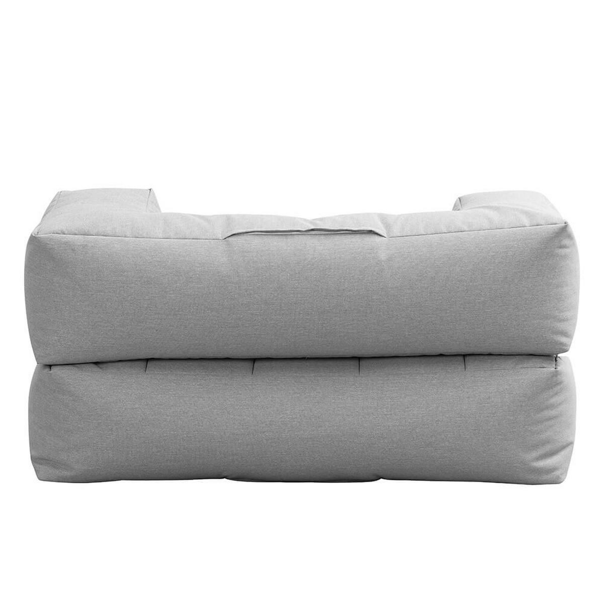 OUTDOOR Sitzsack HEAVEN - Hellgrau - Beige, Textil (152/100/76cm) - Home Deluxe
