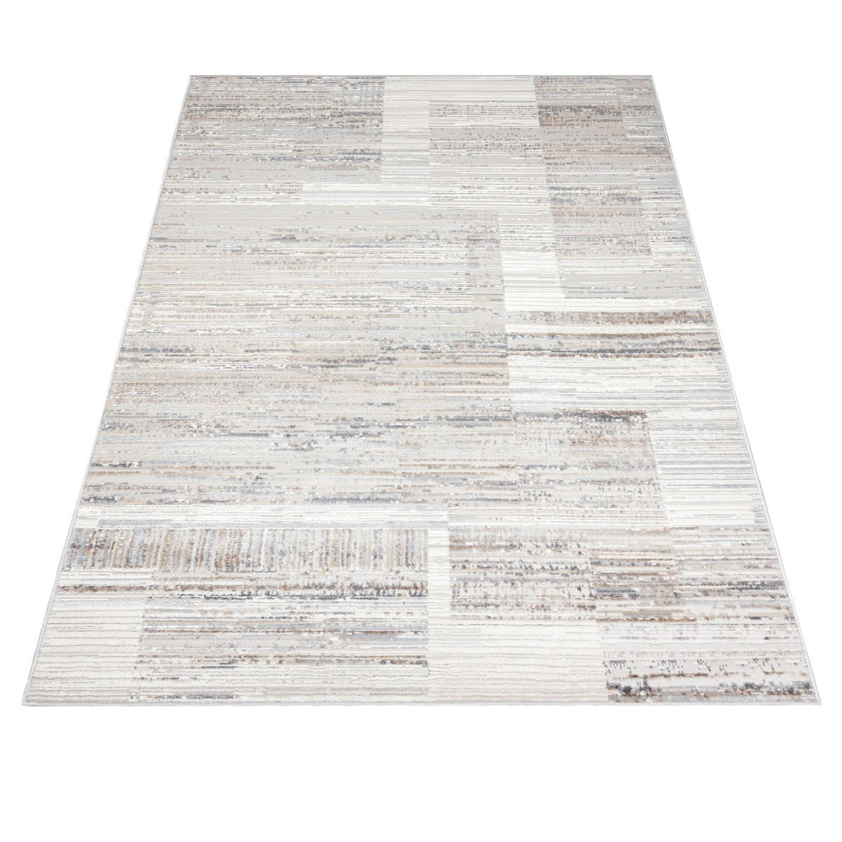 KOBEREC béžový krémový abstraktný - 80 x 150 cm - krémová/cappuccino, textil (80/150cm) - Mazovia