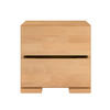 MASSIVHOLZNACHTTISCH Sandema mit zwei Schubladen, Buche - lackiert, Naturfarben - Buchefarben, Holz/Buchenholz (40/38/34cm) - Visby