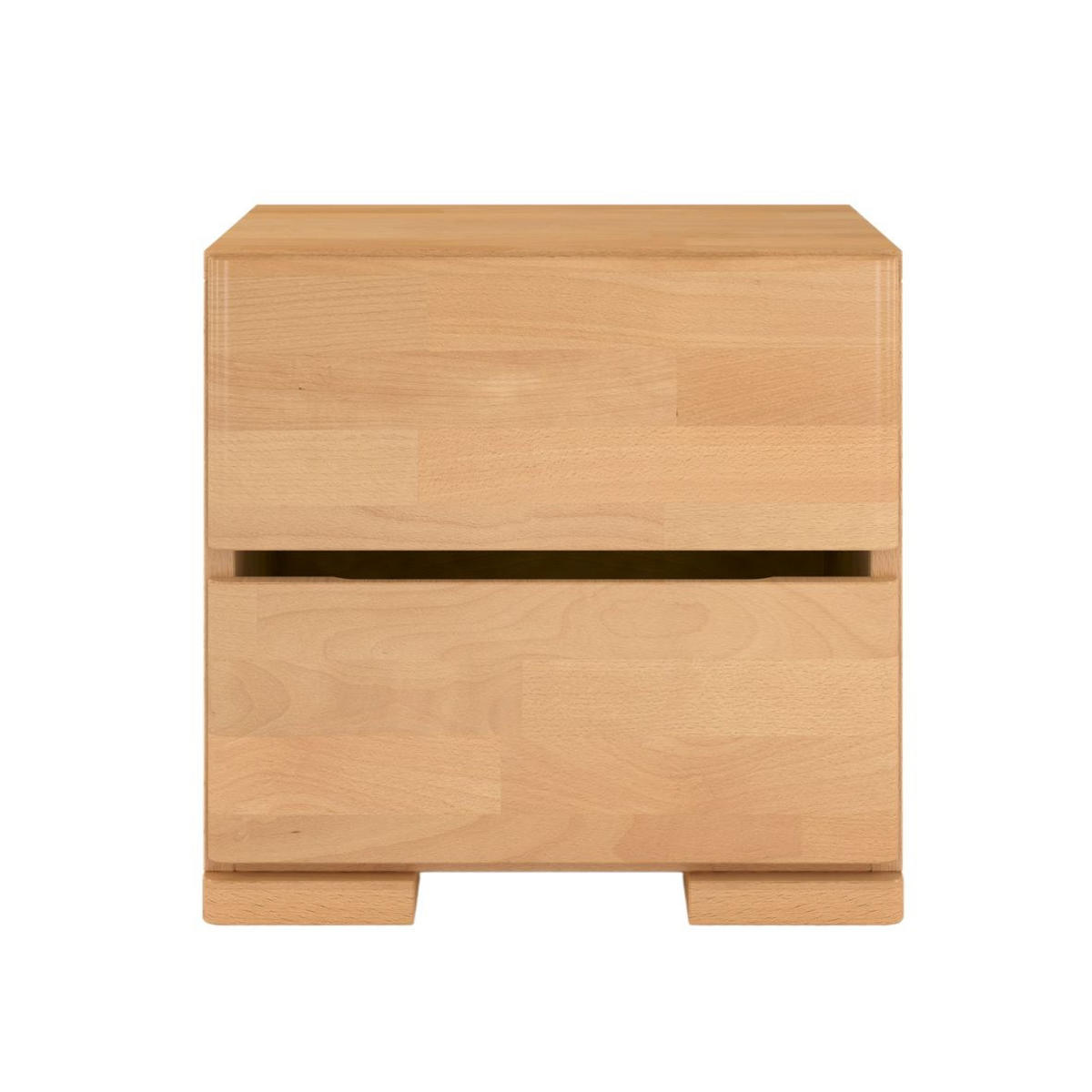 MASSIVHOLZNACHTTISCH Sandema mit zwei Schubladen, Buche - lackiert, Naturfarben - Buchefarben, Holz/Buchenholz (40/38/34cm) - Visby