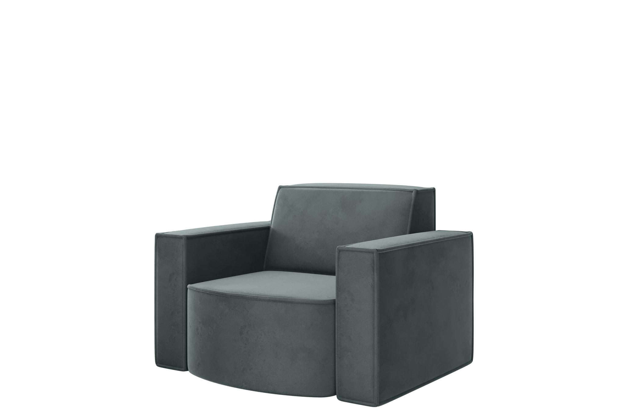 SESSEL Palma Opera Velvet - Smaragdgrün, Holzwerkstoff/Textil (98/74/89cm) - Fun Möbel