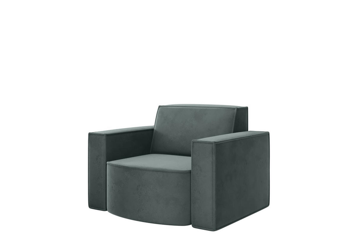 SESSEL Palma Opera Velvet - Smaragdgrün, Holzwerkstoff/Textil (98/74/89cm) - Fun Möbel
