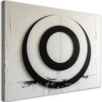 LEINWANDBILD Abstraktion 60x40cm - Schwarz, Textil (60/40cm) - Feeby