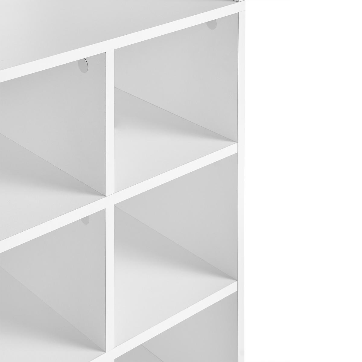 DULAP DE PANTOFI alb Lajamanu - alb, compozit lemnos (80/180/30cm) - Beliani