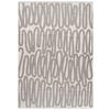 TEPPICH Zweiseitiger Beige Modern Abstrakt - Kurzflor Rechteckig Weich - Weiß Ecru Creme - 120 x 170 cm - Ecru, Textil (120/170cm) - Mazovia