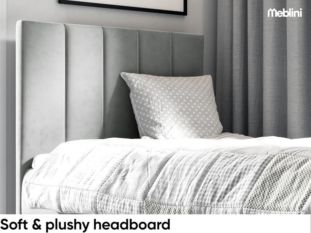 KINDERBETT MAYA 1 - Weiß/Grau, Holzwerkstoff (92/208cm) - Meblini