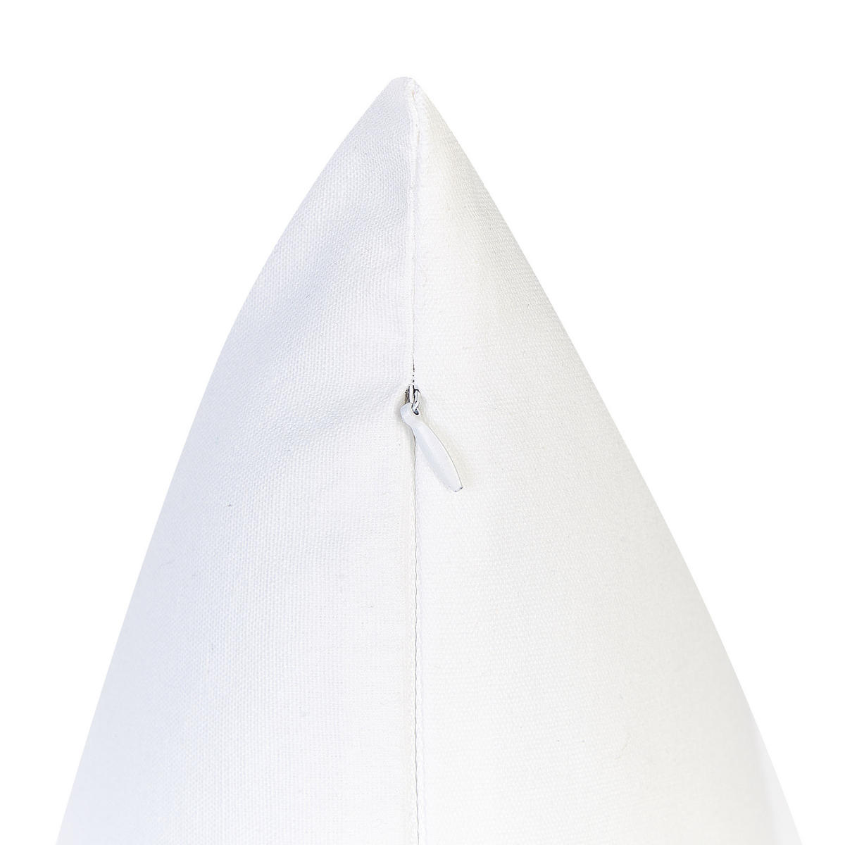DEKOKISSEN 2er-Set Weiß 45/45 cm Marula - Weiß, Naturmaterialen/Textil (45/45cm) - Beliani