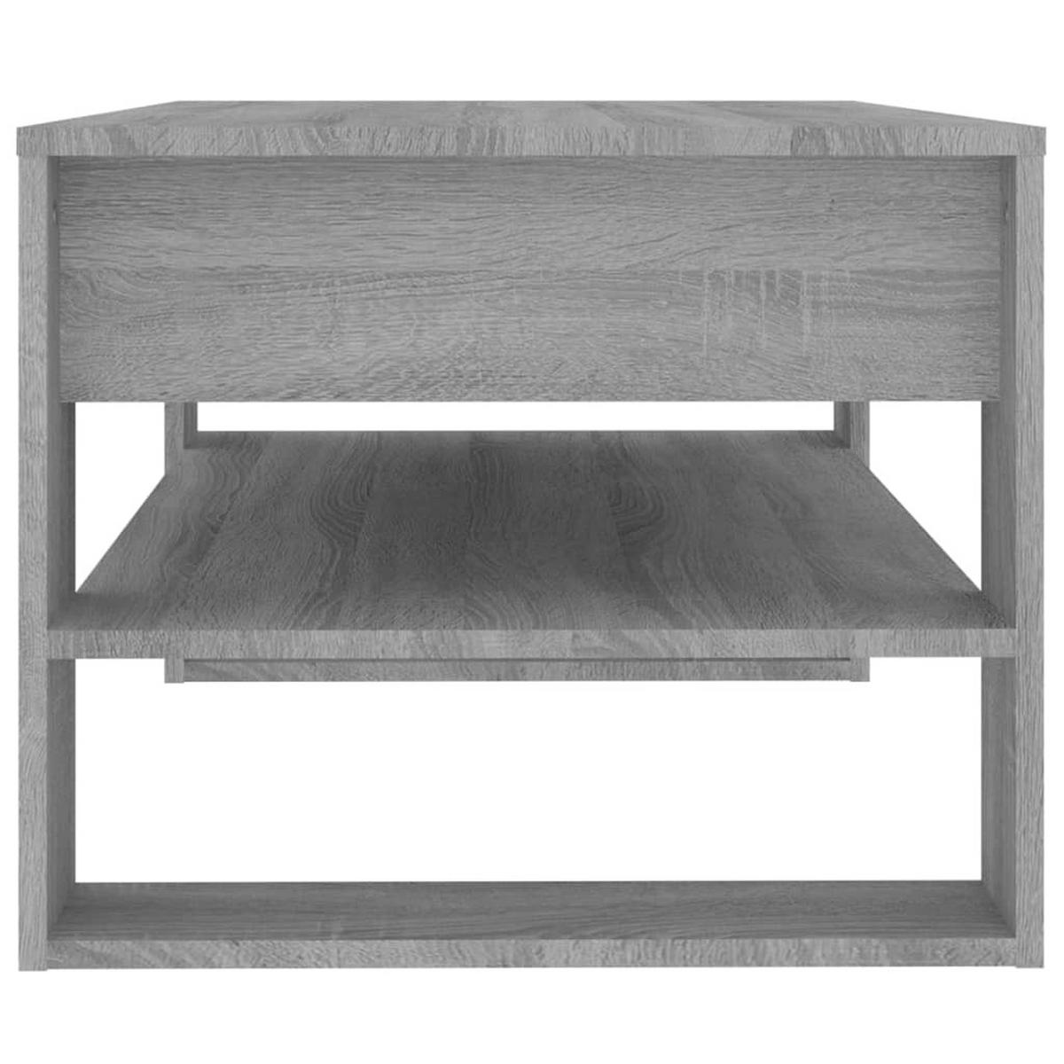 COUCHTISCH Grau Sonoma 102x55x45 cm Holzwerkstoff - Grau, Holzwerkstoff (102/55/45cm) - furnicato
