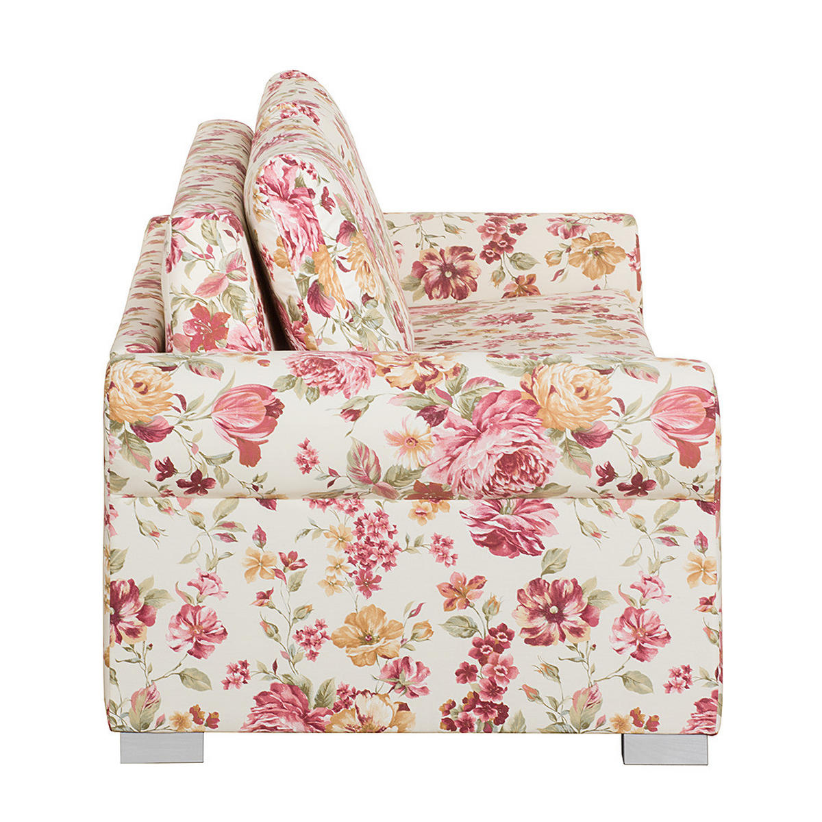 SCHLAFSOFA - Beige/Rosa, Textil (164/90/90cm) - home24