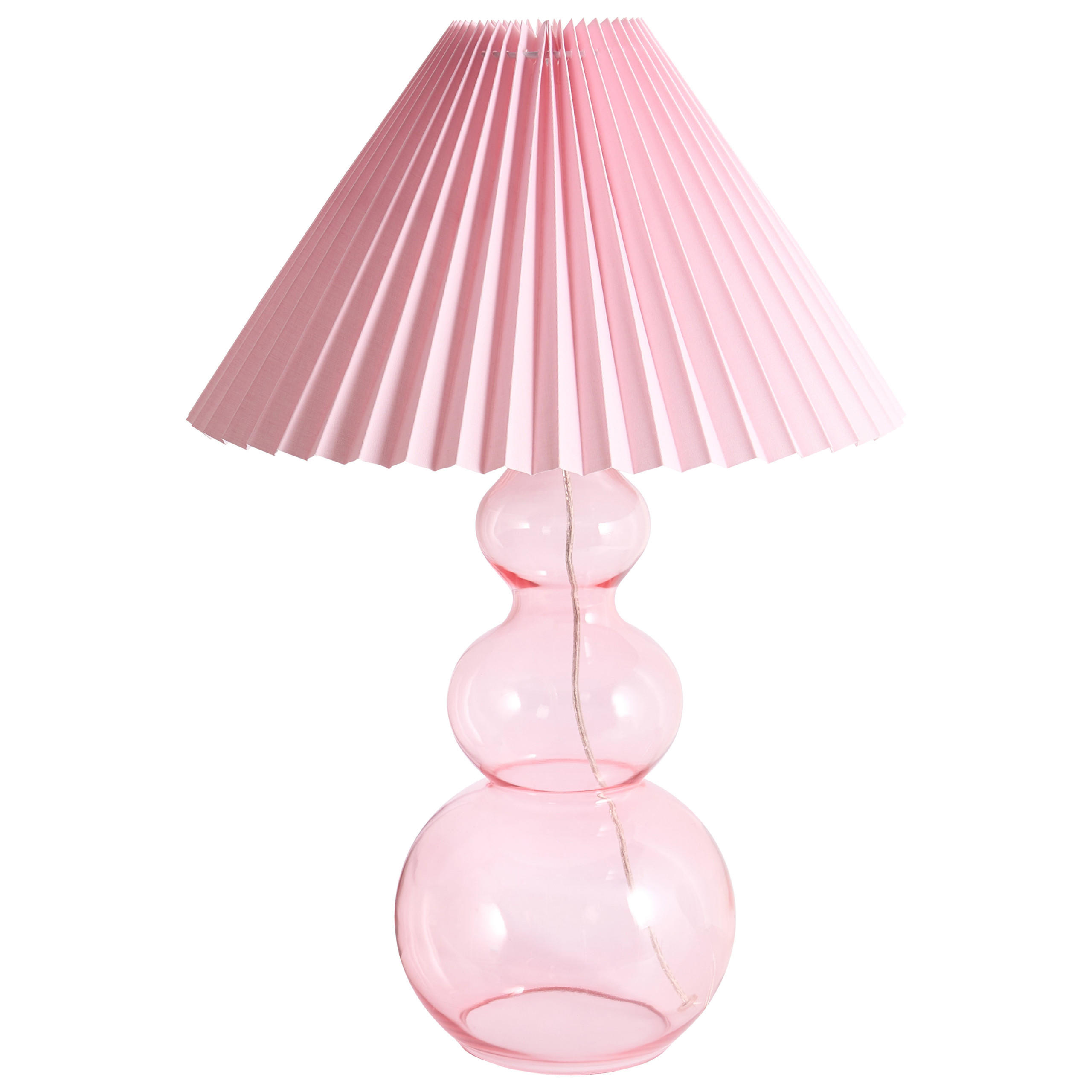 Beliani Tischlampe Pink 36x54x36 cm