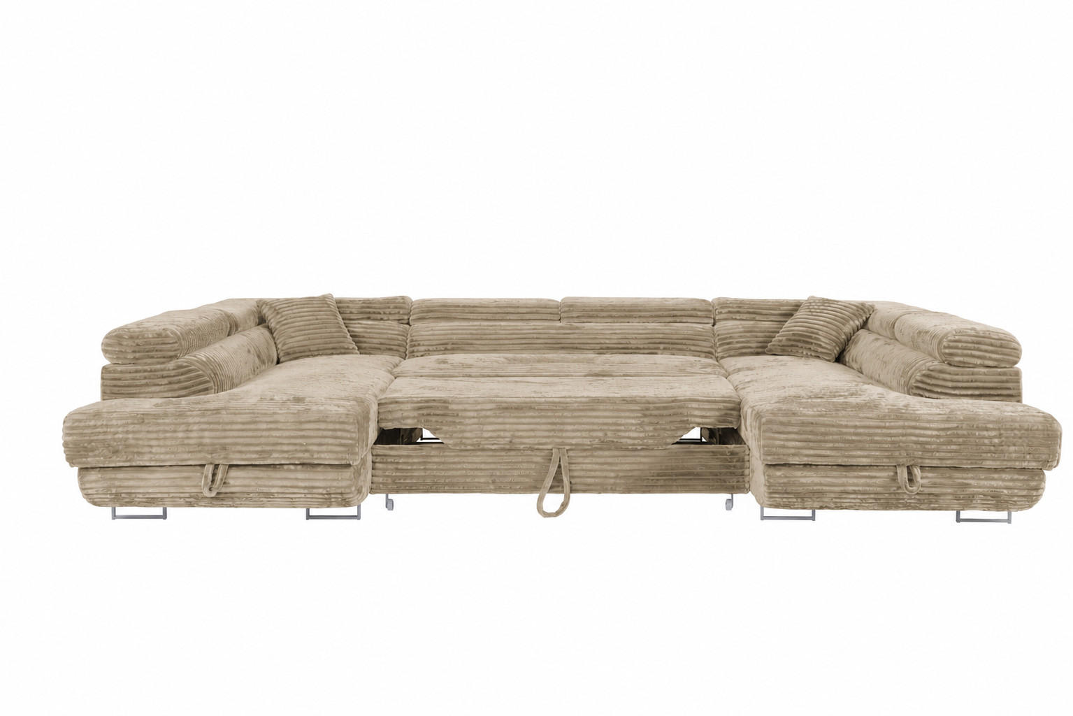 KS Home Concept Wohnlandschaft Taupe 340x90x205 cm