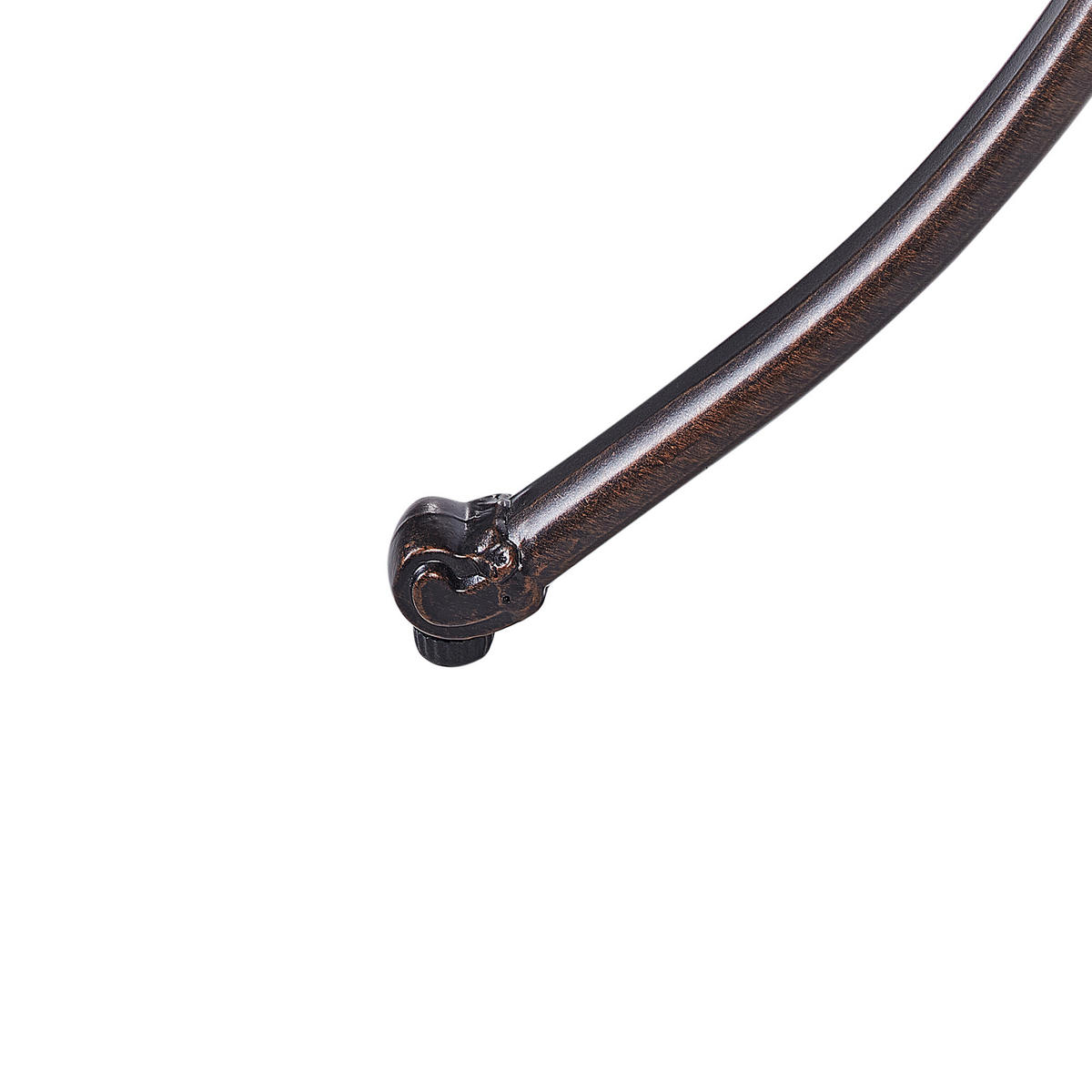 GARTENTISCH 2-Sitzer Braun Andalo - Braun, Metall (68/68/70cm) - Beliani