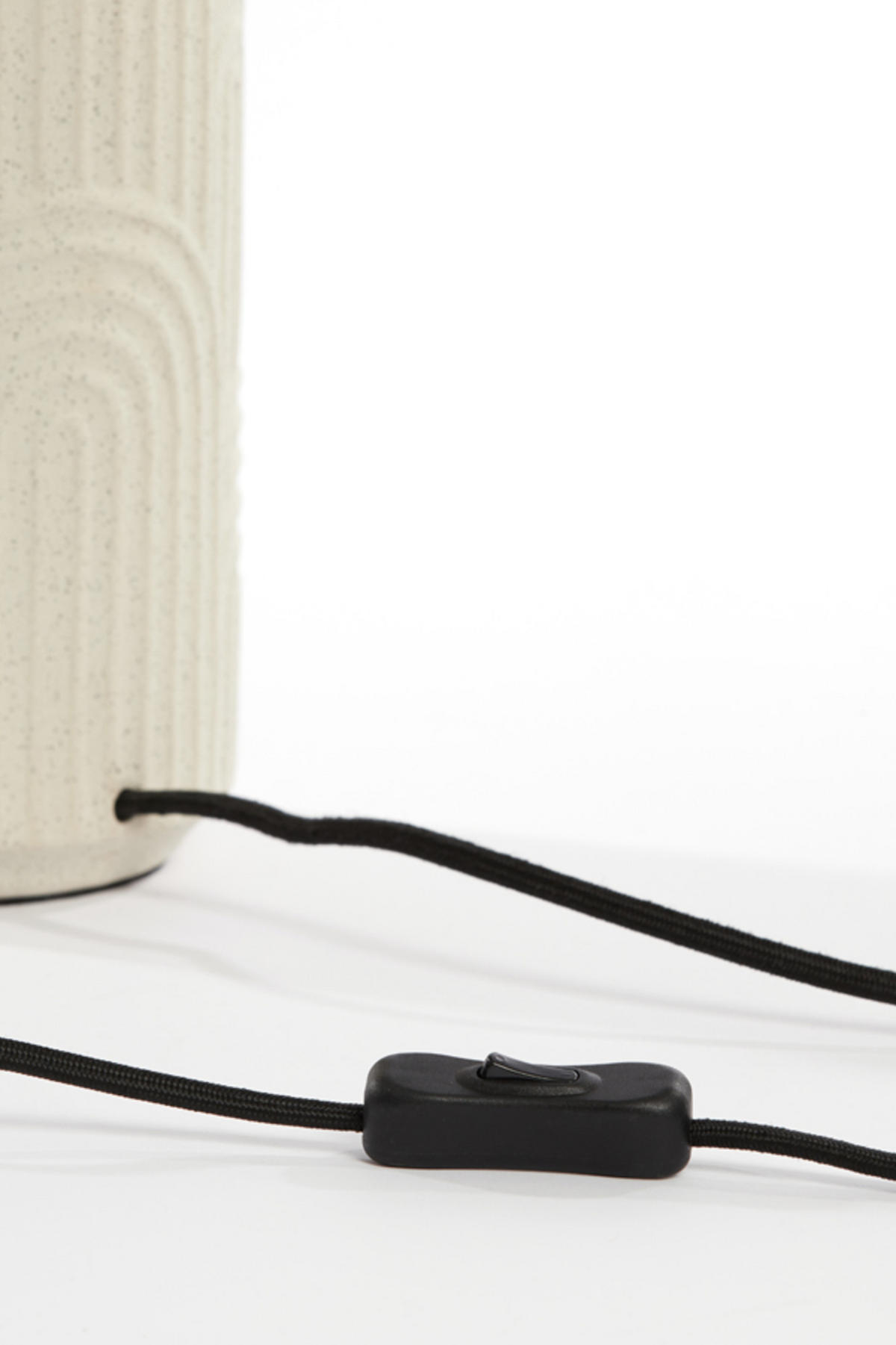 LAMPENFUSS Diego Weiß Ø14/43,5 cm - Weiß, Keramik (14/14/43.5cm) - Light & Living