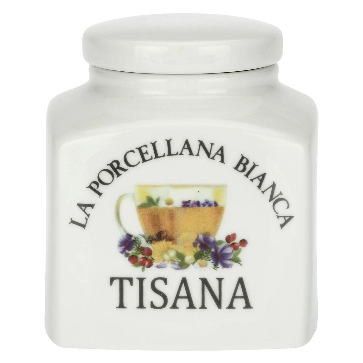 VORRATSDOSE Tisana 0,5 l - Multicolor, Keramik (10/10/11cm) - La Porcellana Bianca