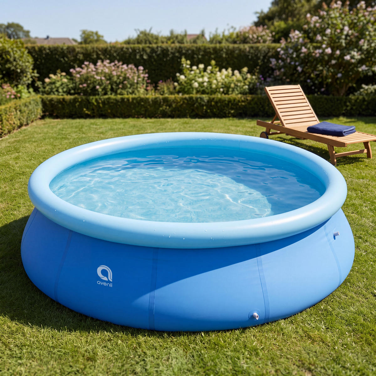 POOL Aufstellpool Ersatzpool Prompt Set rund 366 x 76 cm blau ohne Filterpumpe - Blau, Kunststoff (360/76/360cm) - Avenli