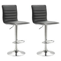 BARHOCKER ROCA 2ER-SET - Grau, Textil/Metall (40/114/47cm) - IDIMEX