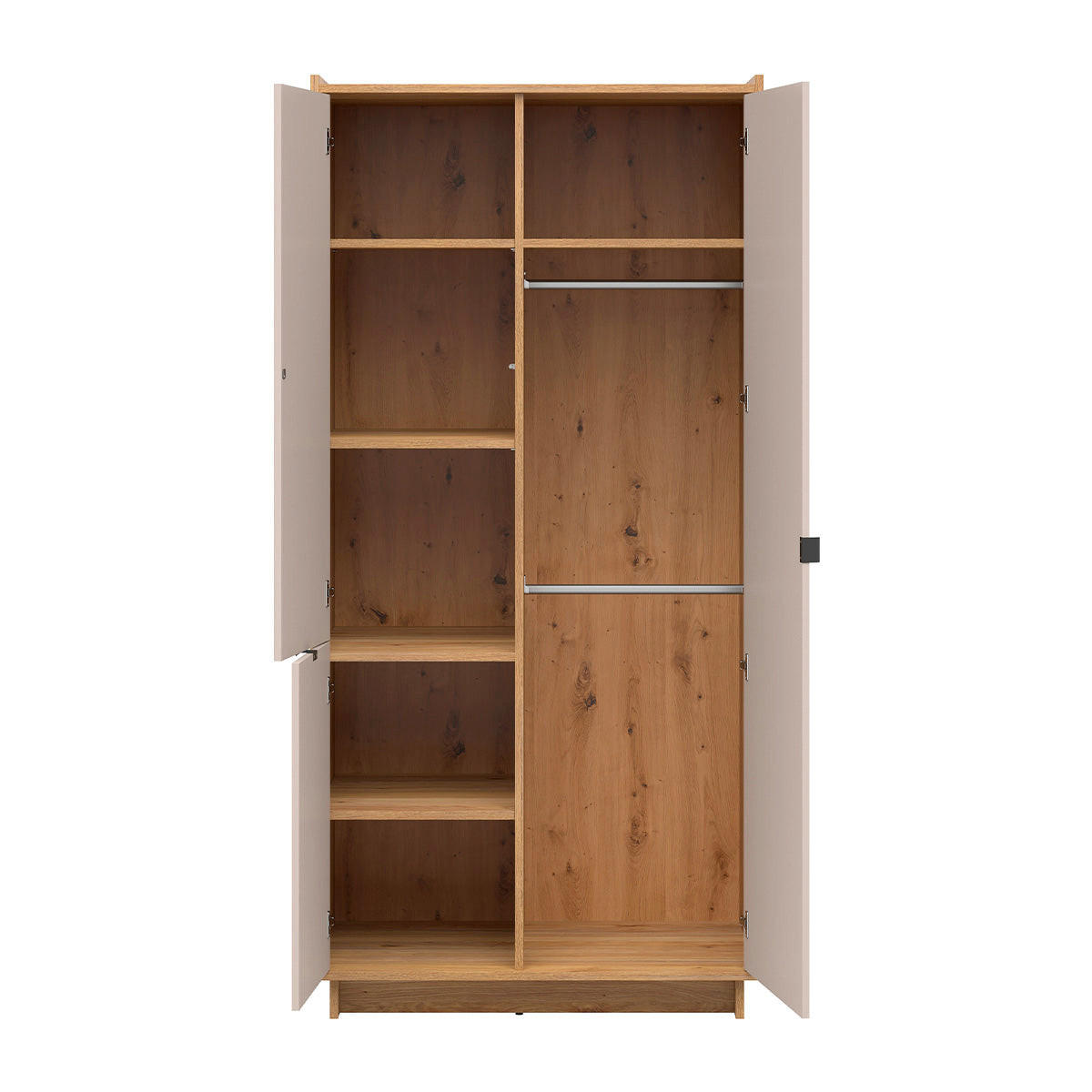 SKRIŇA 3 dvere Donna Kašmír - béžová, kompozitné drevo (96.5/209/58cm) - Petits-meubles