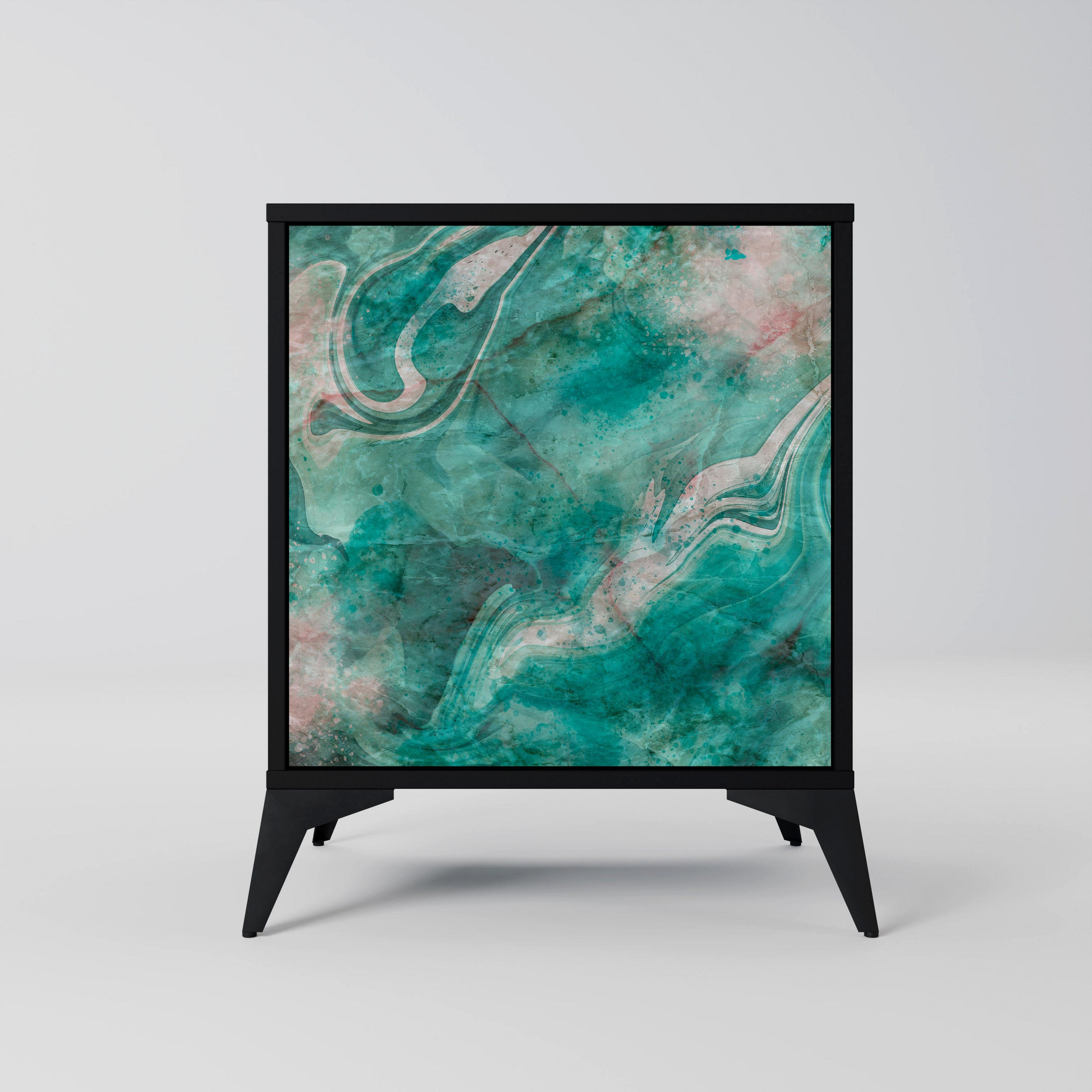 SpaceRebels Sideboard Schwarz 57.5x70.5x42 cm