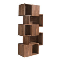 REGAL Walnuss 85/40/181 cm - Walnussfarben, Holz (85/181/40cm) - ANGEL CERDA