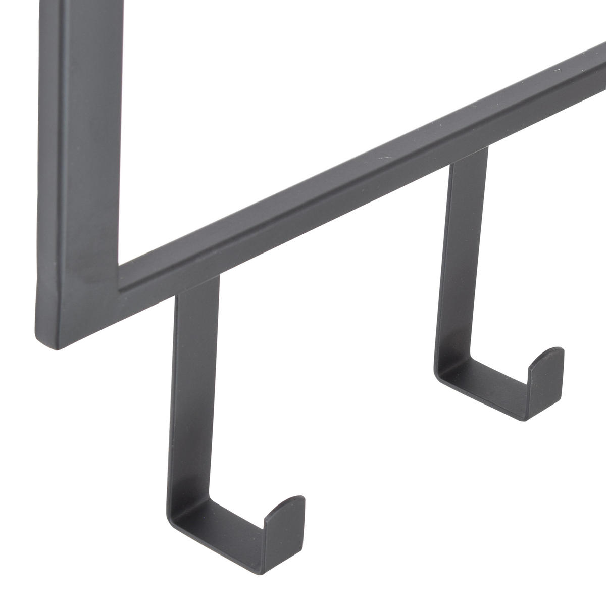 KLEIDERABLAGE Boris Schwarz - Schwarz, Metall (80/90/30cm) - LOFT42
