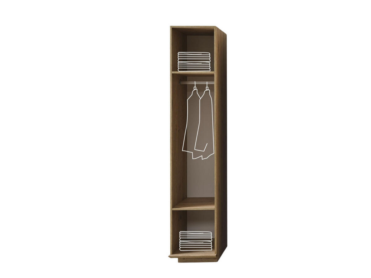 KLEIDERSCHRANK Anka 1 trg., Anschlag rechts - Creme, Holzwerkstoff (43/217/62cm)
