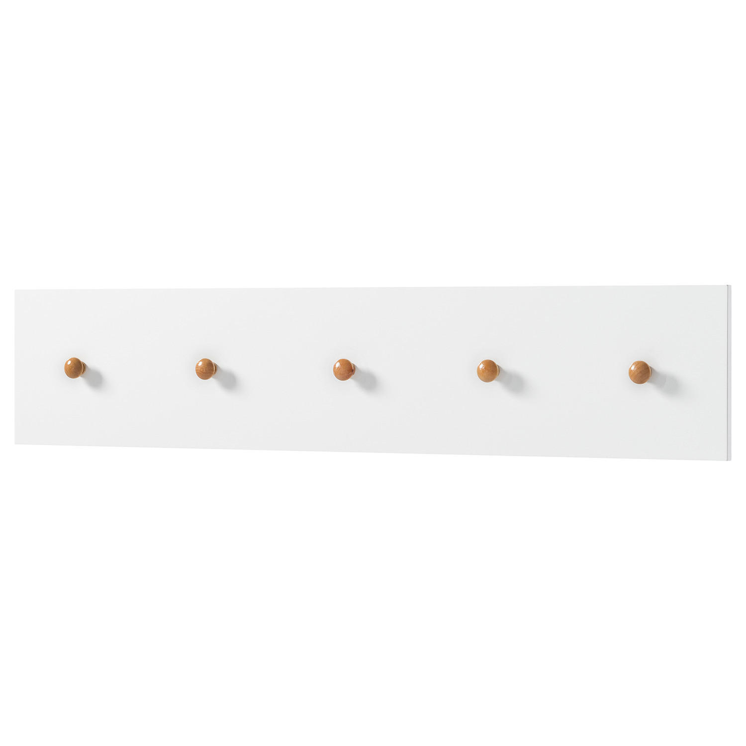 GARDEROBENLEISTE - Teilmassivholz - Weiß / Eiche - Eichefarben/Weiß, Holz/Holzwerkstoff (97/20/2cm) - home24