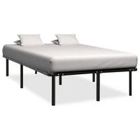 BETT SCHWARZ METALL 120X200 CM - Schwarz, Metall - vidaXL