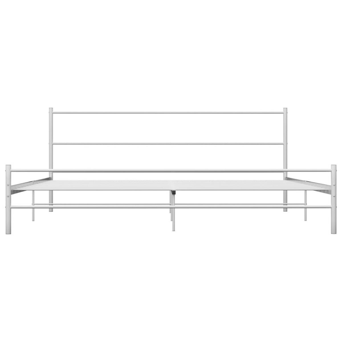 METALLBETT Hightower 167/209 cm - Weiß, Metall (160/200cm) - Nettlife