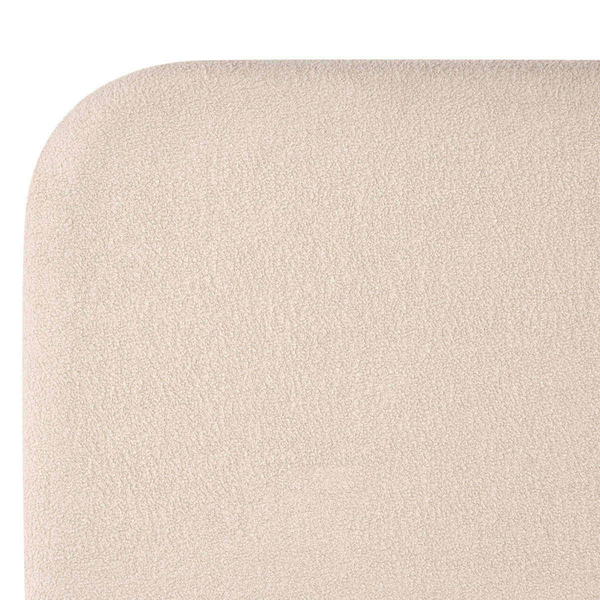 POSTELJA z letvenim dnom 120/200 bouclé svetlo bež Flayat - črna/bež, tekstil (120/200cm) - Beliani